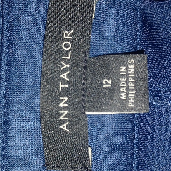 Ann Taylor Double Knit Ankle Pants Size 12 (camel, sapphire, dragonfly) 4 Total - Picture 3 of 8